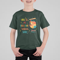 Cute Back To School T Shirt This Is My First Day Of School TS05 - Wonder Print Shop