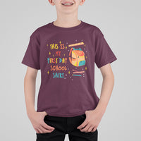 Cute Back To School T Shirt This Is My First Day Of School TS05 - Wonder Print Shop