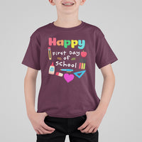 Cute Back To School T Shirt Happy First Day Of School TS05 - Wonder Print Shop