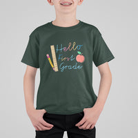 First Day Of School T Shirt Hello First Grade, Funny Teacher TS05 - Wonder Print Shop