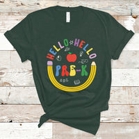 Cute Back To School T Shirt Hello Pre-K, Funny Teacher Student TS05 - Wonder Print Shop