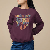 Pregnancy Announcement Sweatshirt Pregnant Girl Summer TS05 - Wonder Print Shop