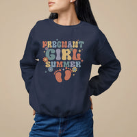 Pregnancy Announcement Sweatshirt Pregnant Girl Summer TS05 - Wonder Print Shop