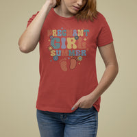 Pregnancy Announcement T Shirt For Women Pregnant Girl Summer TS05 - Wonder Print Shop