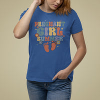 Pregnancy Announcement T Shirt For Women Pregnant Girl Summer TS05 - Wonder Print Shop