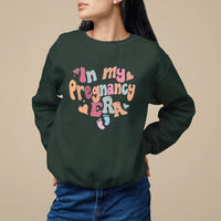 Pregnancy Announcement Sweatshirt Groovy In My Pregnant Era TS05 - Wonder Print Shop