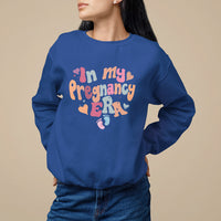 Pregnancy Announcement Sweatshirt Groovy In My Pregnant Era TS05 - Wonder Print Shop