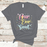 Funny Ice Cream T Shirt Four Ever Sweet, 4th Birthday Girl TS05 - Wonder Print Shop