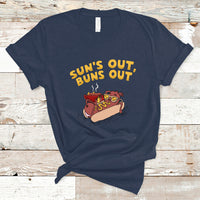 Hot Dog Lover T Shirt Suns Out Burns Out, Summer Vacation TS05 - Wonder Print Shop