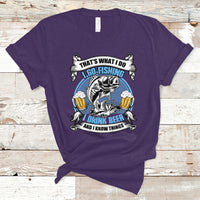 Beer Lover T Shirt That's What I Do I Go Fishing And I Drink Beer, Funny Drinking TS05 - Wonder Print Shop