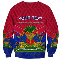 Custom Haiti Sweatshirt Ayiti Coat Of Arms With Map TS06 - Wonder Print Shop