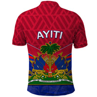 Haiti Polo Shirt Ayiti Coat Of Arms With Map TS06 - Wonder Print Shop