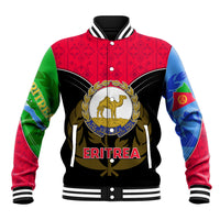 Eritrea Baseball Jacket Coat Of Arms And Map With Cross TS06 - Wonder Print Shop