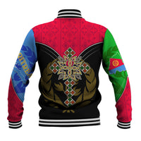 Eritrea Baseball Jacket Coat Of Arms And Map With Cross TS06 - Wonder Print Shop