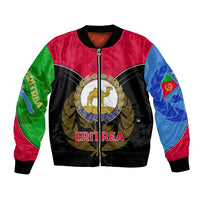 Eritrea Bomber Jacket Coat Of Arms And Map With Cross TS06 - Wonder Print Shop