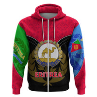 Eritrea Hoodie Coat Of Arms And Map With Cross TS06 - Wonder Print Shop