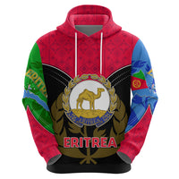 Eritrea Hoodie Coat Of Arms And Map With Cross TS06 - Wonder Print Shop