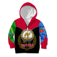 Eritrea Kid Hoodie Coat Of Arms And Map With Cross TS06 - Wonder Print Shop