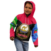 Eritrea Kid Hoodie Coat Of Arms And Map With Cross TS06 - Wonder Print Shop