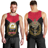 Eritrea Men Tank Top Coat Of Arms And Map With Cross TS06