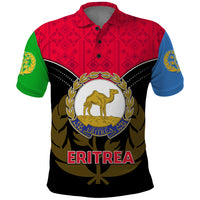 Eritrea Polo Shirt Coat Of Arms And Map With Cross TS06 - Wonder Print Shop