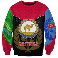 Eritrea Sweatshirt Coat Of Arms And Map With Cross TS06 - Wonder Print Shop