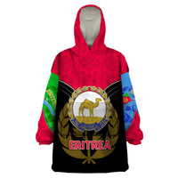 Eritrea Wearable Blanket Hoodie Coat Of Arms And Map With Cross TS06 - Wonder Print Shop