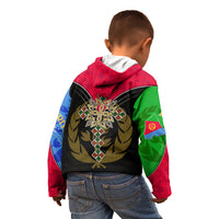 Eritrea Kid Hoodie Coat Of Arms And Map With Cross TS06 - Wonder Print Shop