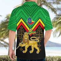 Ethiopia Hawaiian Shirt Coat Of Arms With Hand Drawn Pattern TS06 - Wonder Print Shop