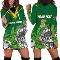 Personalised South Africa Hoodie Dress King Protea With Flag TS06 - Wonder Print Shop