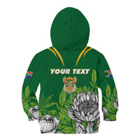 Personalised South Africa Kid Hoodie King Protea With Flag TS06 - Wonder Print Shop