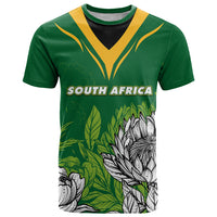 Personalised South Africa T Shirt King Protea With Flag TS06 - Wonder Print Shop