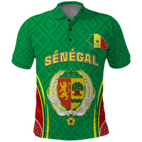 Personalised Senegal Polo Shirt Africa Tribal Pattern With Coat Of Arms TS06 - Wonder Print Shop