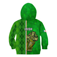Ireland Kid Hoodie Cross With Shamrock Simple Style TS06 - Wonder Print Shop