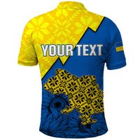 Personalised Ukraine Polo Shirt Sunflower With Ukraine Folk Patterns TS06 - Wonder Print Shop