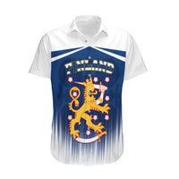 Finland Hawaiian Shirt Coat Of Arms Mix Hannunvaakuna TS06 - Wonder Print Shop