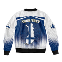 Custom Finland Bomber Jacket Coat Of Arms Mix Hannunvaakuna TS06 - Wonder Print Shop