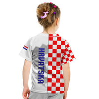 Croatia Kid T Shirt Chessboard Mix Coat Of Arms TS06 - Wonder Print Shop