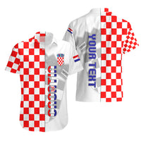 Personalised Croatia Hawaiian Shirt Chessboard Mix Coat Of Arms TS06 - Wonder Print Shop