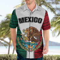 Mexico Hawaiian Shirt Coat Of Arms With Mexican Aztec Pattern TS06 - Wonder Print Shop