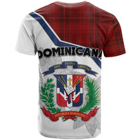 Dominican Republic T Shirt Dominicana Plaid Pattern Mix Coat Of Arms TS06 - Wonder Print Shop