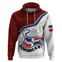 Personlised Dominican Republic Hoodie Dominicana Plaid Pattern Mix Coat Of Arms TS06 - Wonder Print Shop