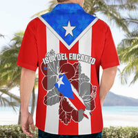 Puerto Rico Hawaiian Shirt Coqui Frog Mix Flor de Maga TS06