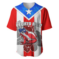 Custom Puerto Rico Baseball Jersey Coqui Frog Mix Flor de Maga TS06 - Wonder Print Shop