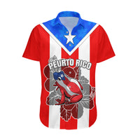 Custom Puerto Rico Hawaiian Shirt Coqui Frog Mix Flor de Maga TS06 - Wonder Print Shop