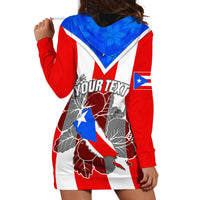 Custom Puerto Rico Hoodie Dress Coqui Frog Mix Flor de Maga TS06 - Wonder Print Shop