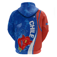 Chile Hoodie Copihue With Flag TS06 - Wonder Print Shop