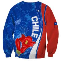 Chile Sweatshirt Copihue With Flag TS06 - Wonder Print Shop