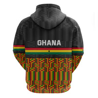 Ghana Hoodie Kente Pattern With Coat Of Arms TS06 - Wonder Print Shop