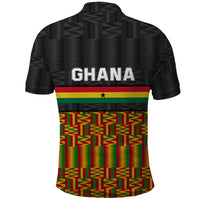 Ghana Polo Shirt Kente Pattern With Coat Of Arms TS06 - Wonder Print Shop